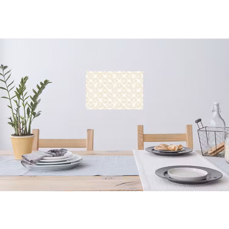 Abstract - Motief - Beige Muursticker klein 286 -eettafel