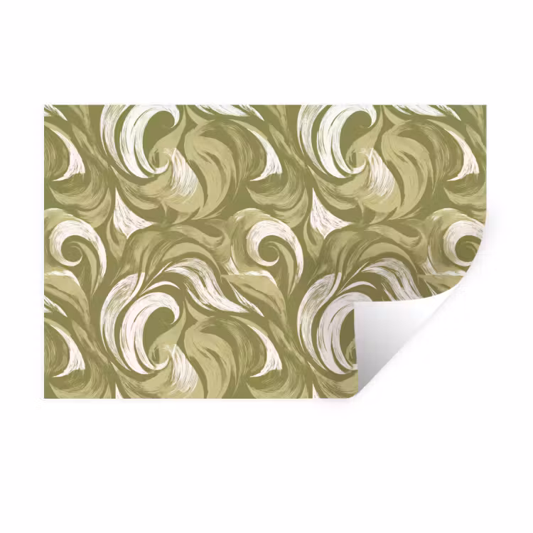 Abstract - Textuur - Groen Muursticker klein 286 -3d