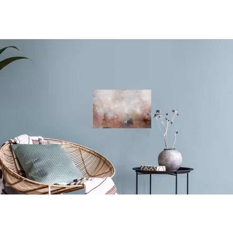 Abstract - Vloeiend - Kunst - Modern - Beige Muursticker klein -plant