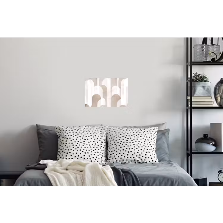 Abstracte bogen - Modern - Beige Muursticker klein -slaapkamer