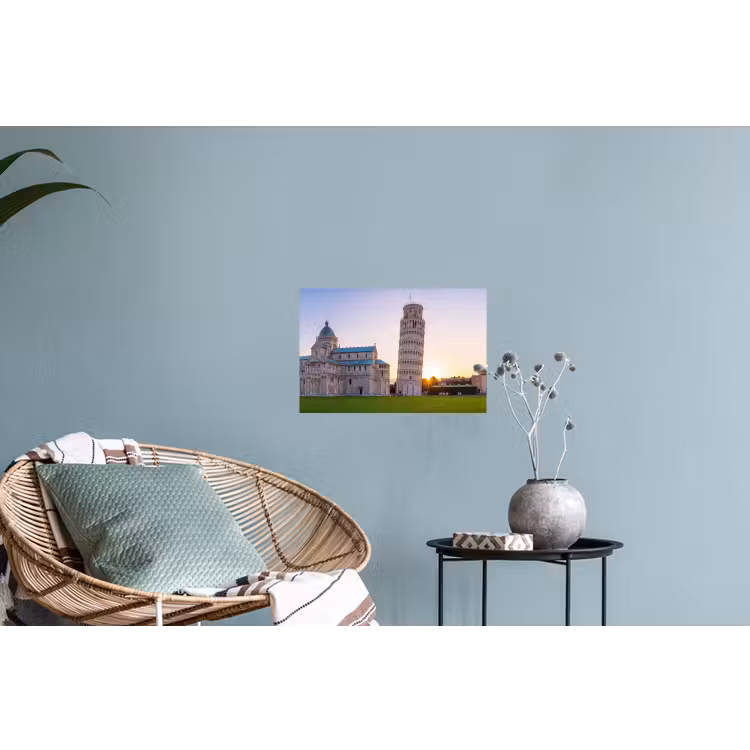 Architectuur - Toren - Pisa - Italië - Zonsondergang Muursticker klein -plant