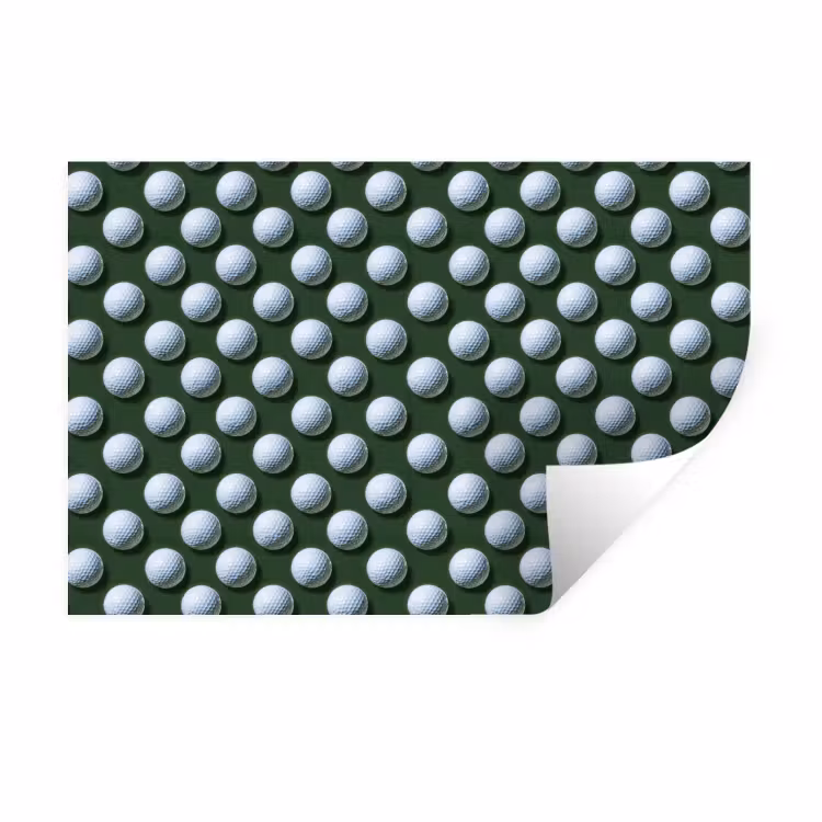 Ballen - Golf - Groen Muursticker klein 286 -3d