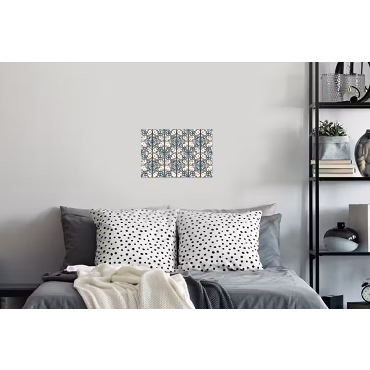 Barok - Tegel - Kleurrijk Muursticker klein 286 -slaapkamer