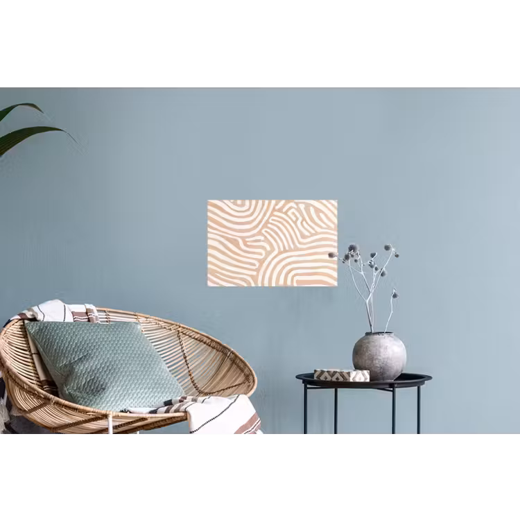 Beige - Aardspatroon Muursticker klein -plant