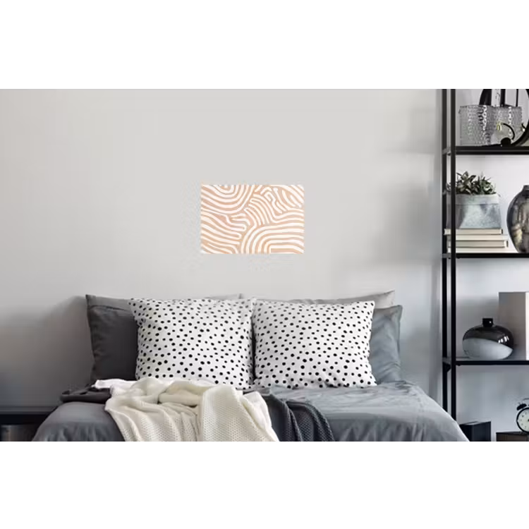 Beige - Aardspatroon Muursticker klein -slaapkamer