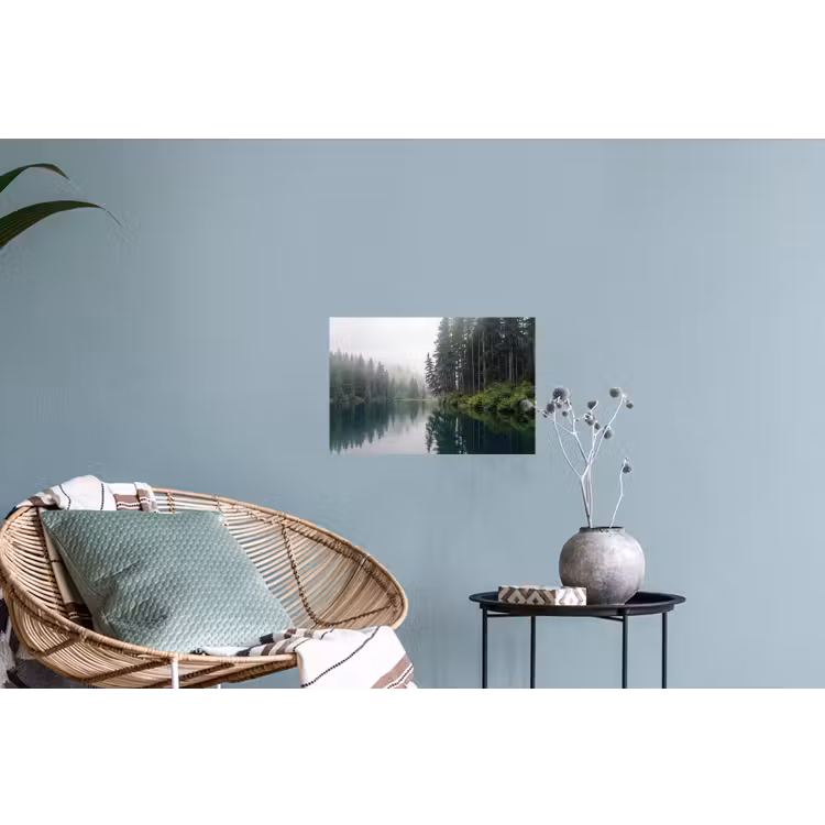 Bergen - Meer - Bos Muursticker klein -plant
