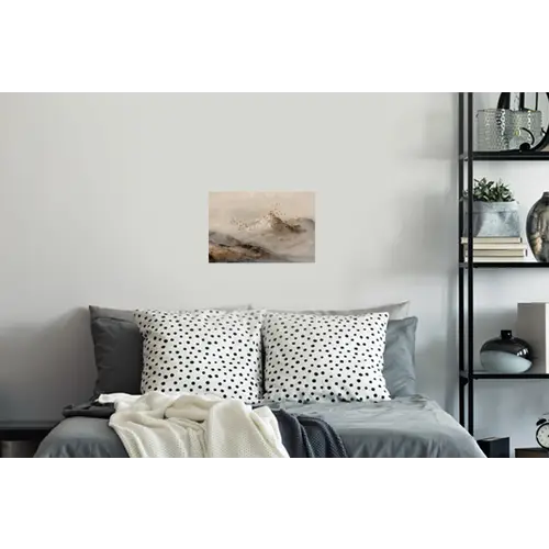 Berglandschap - Mist  - Penseelstreken Muursticker klein -slaapkamer