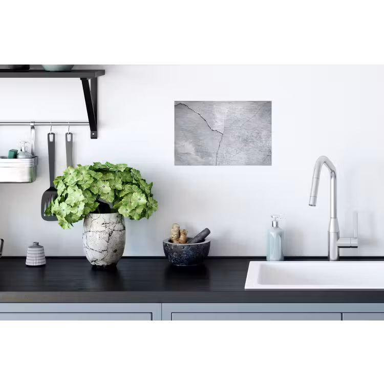 Beton - Scheur - Grijs Muursticker klein -keuken
