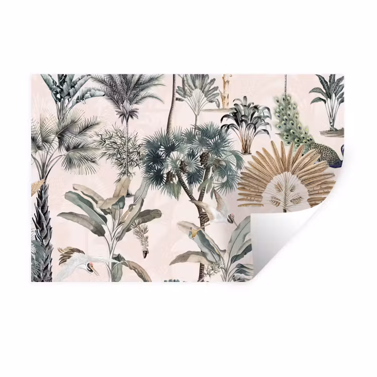 Bladeren - Monstera - Jungle - Tropical Muursticker klein -3d