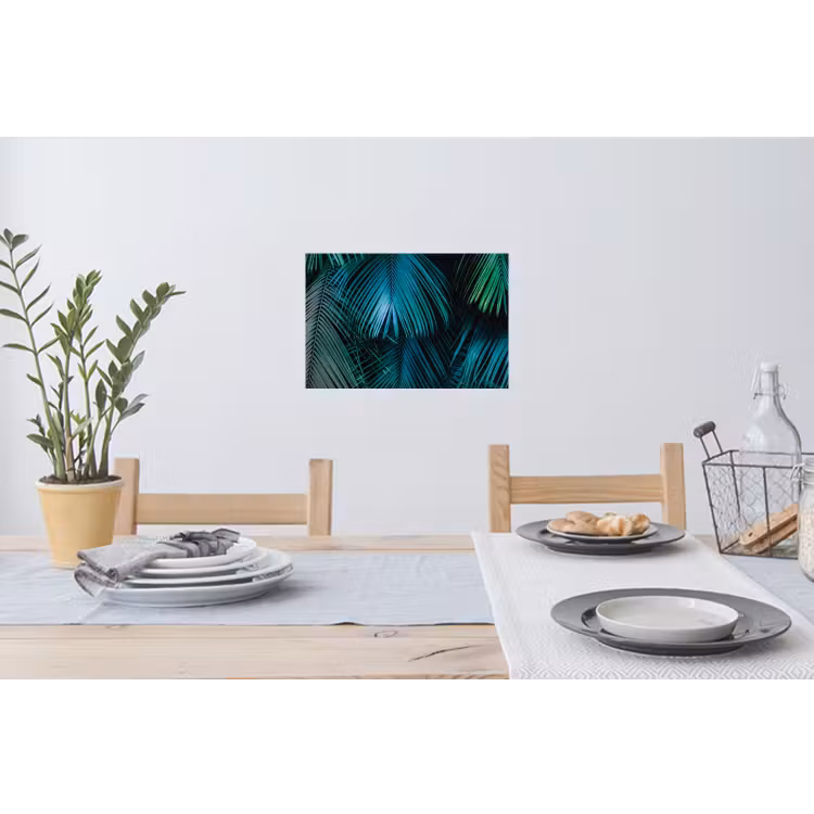 Bladeren - Tropisch - Jungle - Natuur Muursticker klein -eettafel