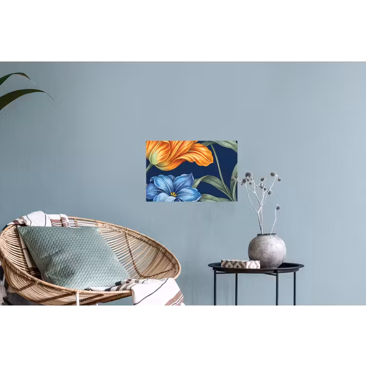 Muursticker - Bloemen - Botanisch - Patroon - Bloemen - Botanisch - Patroon Muursticker klein