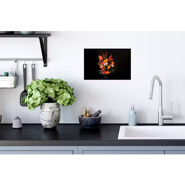 Boeket - Bloemen - Exotisch Muursticker klein -keuken