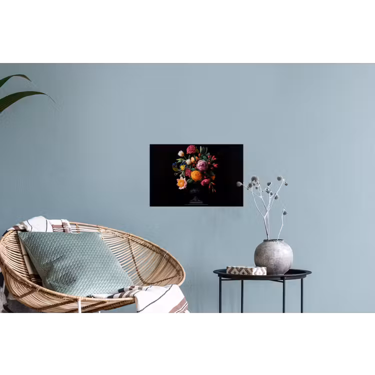 Boeket - Romantisch - Kleurrijk Muursticker klein -plant