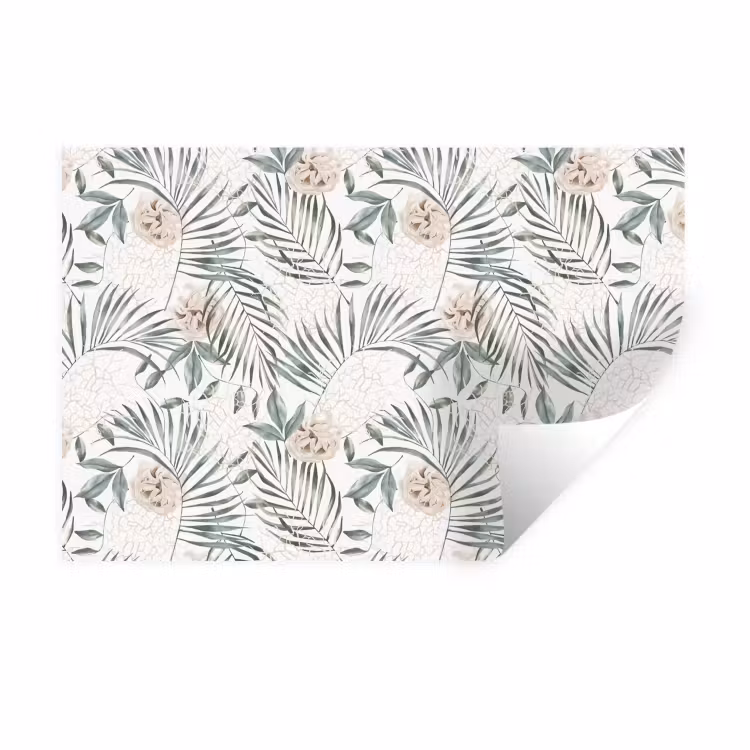 Bohemian - Bloemen - Bladeren - Jungle - Tropical Muursticker klein -3d