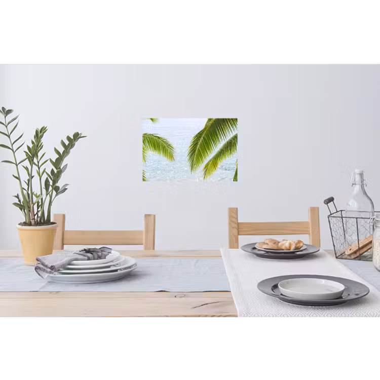 Boom - Bladeren - Water - Tropisch - Groen Muursticker klein -eettafel