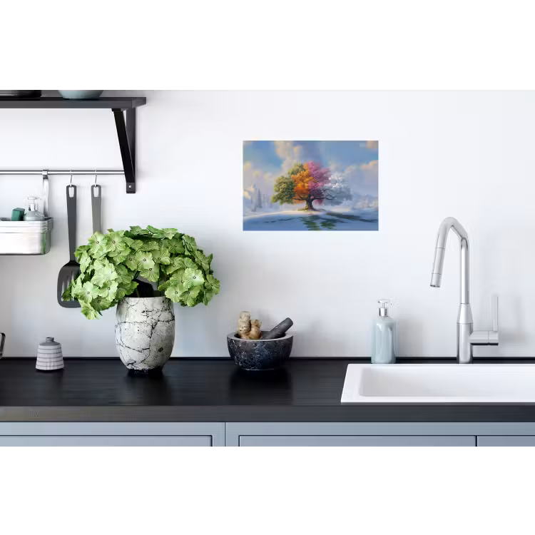 Boom - Seizoenen - Winter - Landschap Muursticker klein -keuken