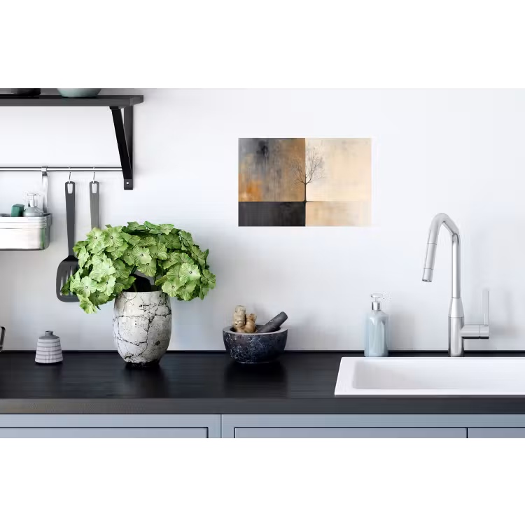 Boom - Vlakken - Takken - Kleurverloop Muursticker klein -keuken