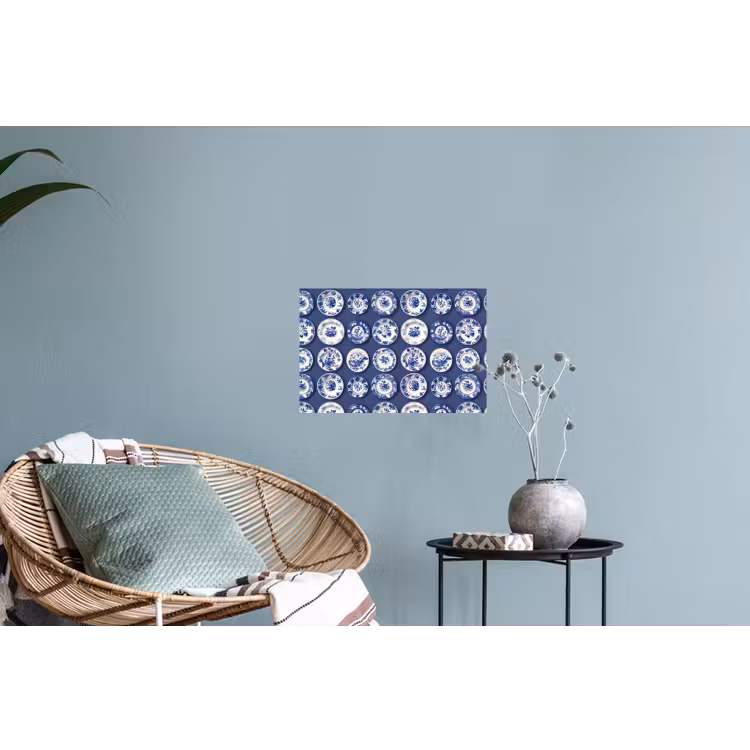 Borden - Floraal - Blauw Muursticker klein 286 -plant
