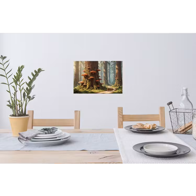 Muursticker - Bos - Bomen - Natuur - Bos - Bomen - Natuur Muursticker klein