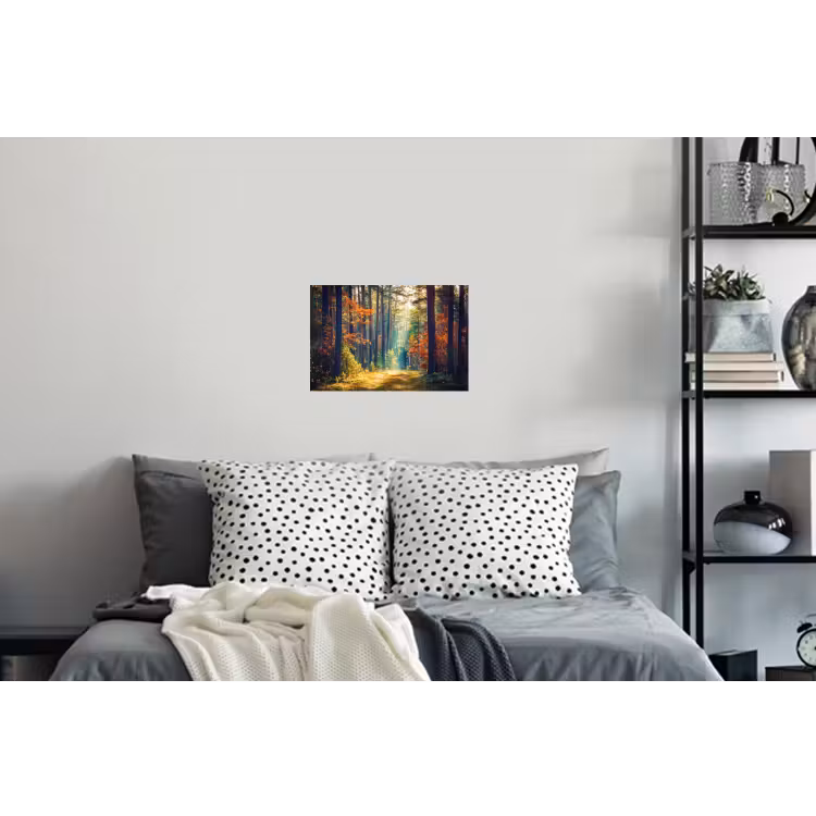 Wald - Sonne - Natur - Herbst Muursticker klein -slaapkamer