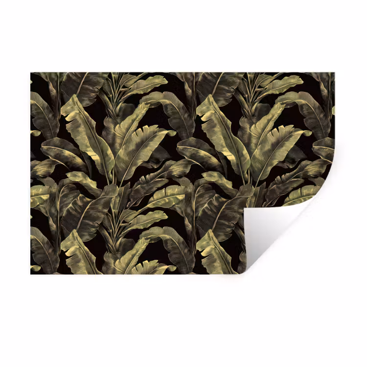 Botanisch - Bladeren - Groen Muursticker klein 286 -3d