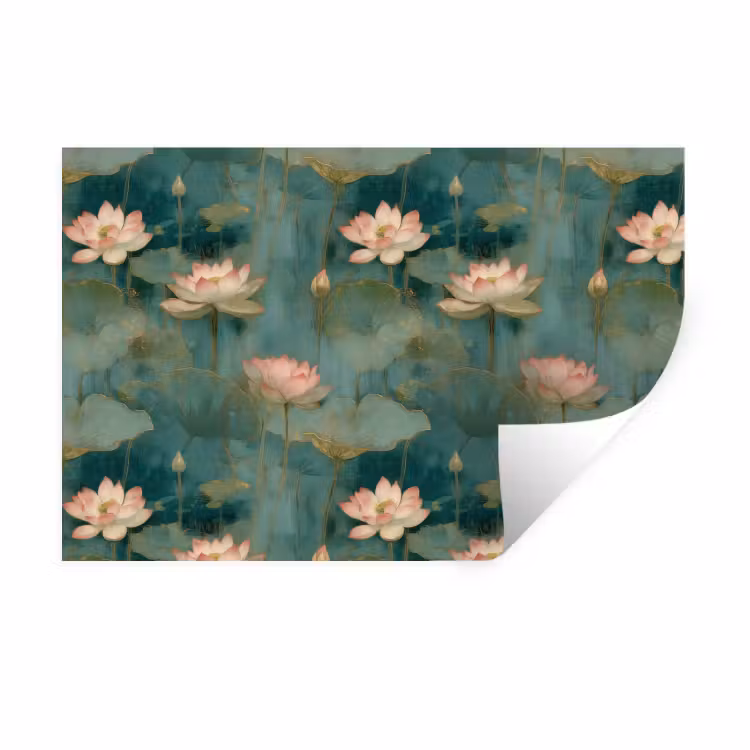 Botanisch - Bloemen - Roze Muursticker klein 286 -3d