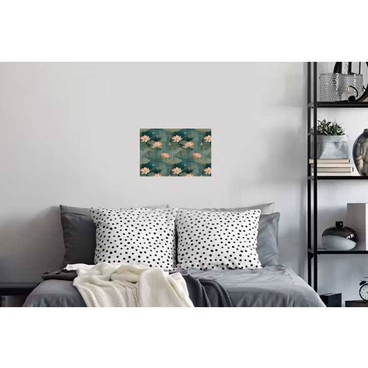 Botanisch - Bloemen - Roze Muursticker klein 286 -slaapkamer
