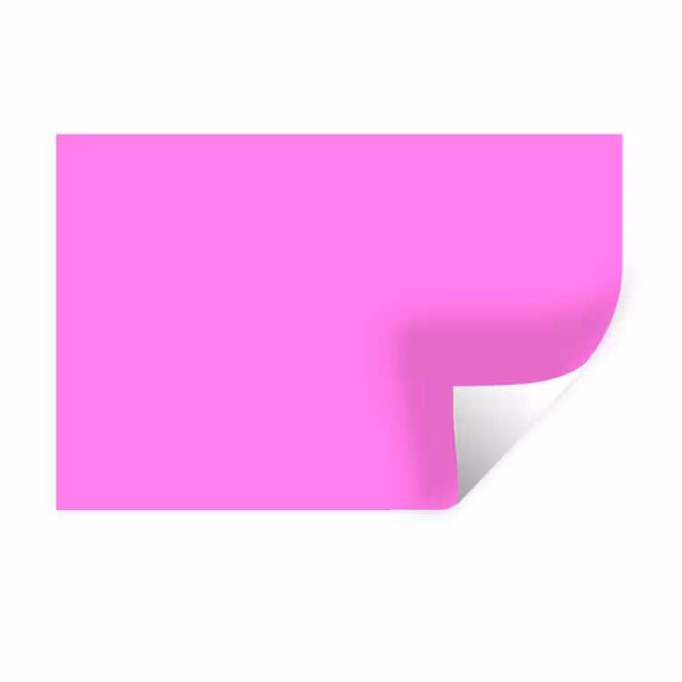 Bright - Orchid - Roze Muursticker klein 286 -3d