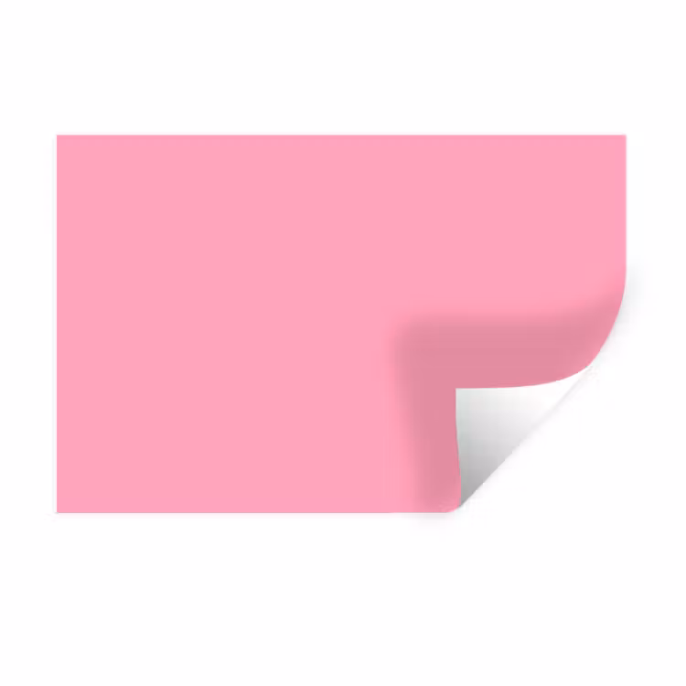 Bubblegum - Pink - Roze Muursticker klein 286 -3d