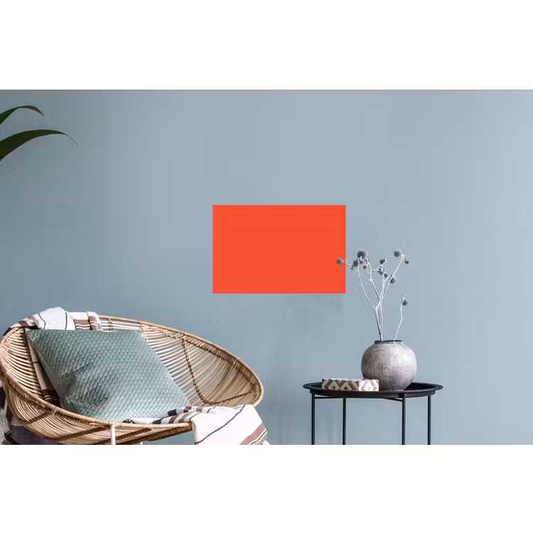 Burnt - Coral - Oranje Muursticker klein 286 -plant