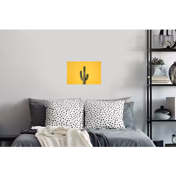 Cactus - Groen - Minimalistisch Muursticker klein -slaapkamer
