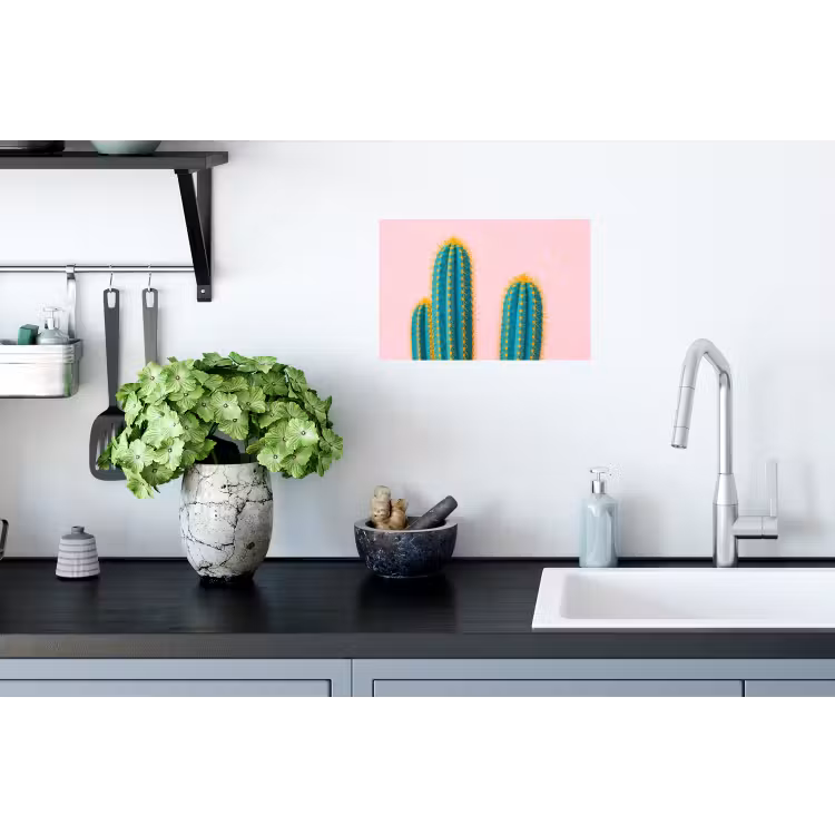 Cactussen - Modern - Pastel Muursticker klein -keuken