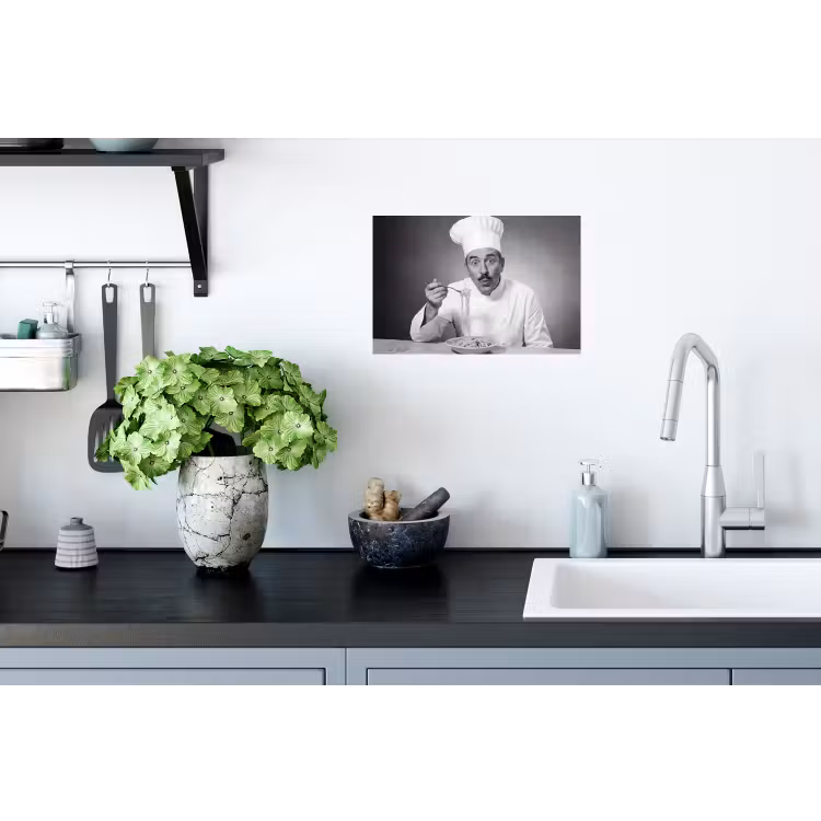 Chef - Spaghetti - Pasta Muursticker klein -keuken