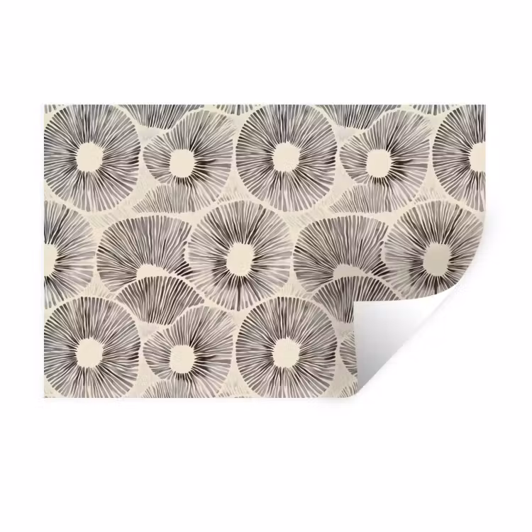 Cirkels - Patroon - Zwart Muursticker klein 286 -3d