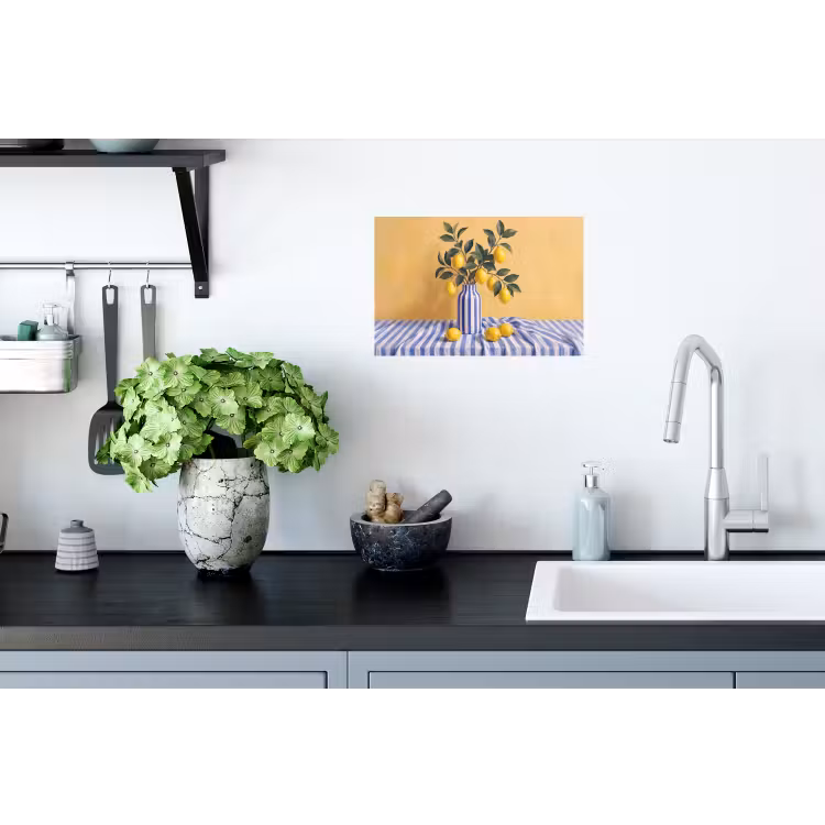 Muursticker - Citroen - Stilleven - Modern - Citroen - Stilleven - Modern Muursticker klein