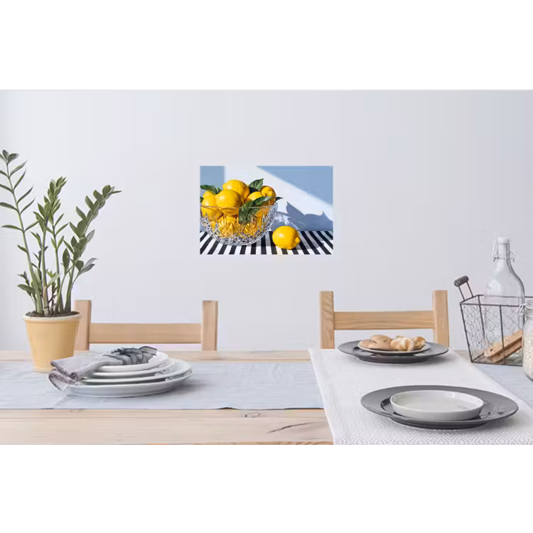 Muursticker - Citroenen - Fruit - Geel - Citroenen - Fruit - Geel Muursticker klein