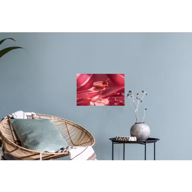 Cocktail - Pink - Luxe Muursticker klein -plant