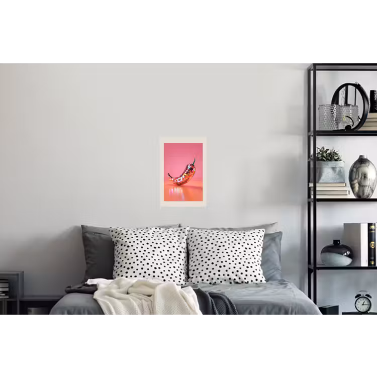 Disco - Peper - Roze Muursticker klein -slaapkamer