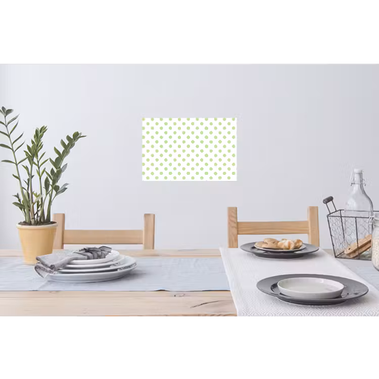 Dots - Klassiek - Groen Muursticker klein 286 -eettafel