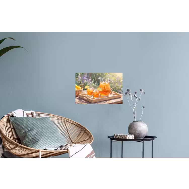 Drank - Citroen - Zomer - Tuin - Geel Muursticker klein -plant