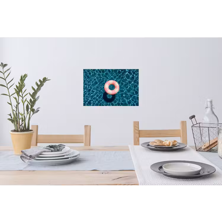 Drijvend - Zwemband - Water Muursticker klein -eettafel