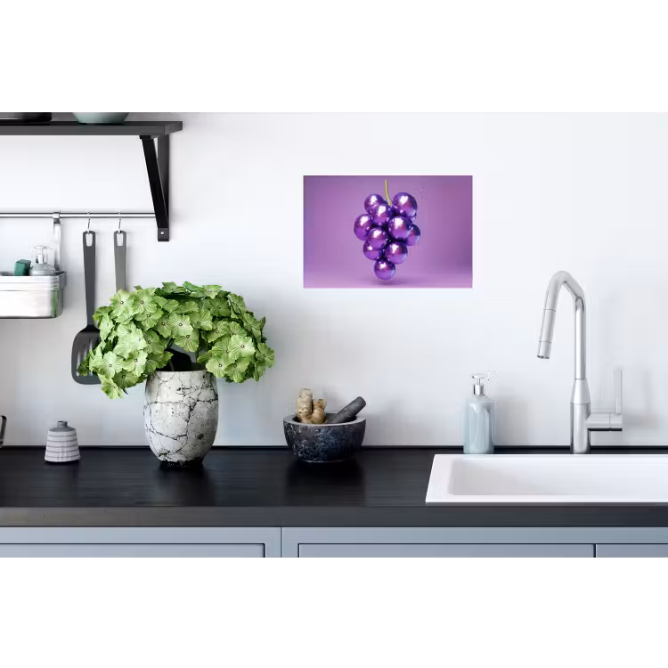 Druif - Disco - Glitter - Paars Muursticker klein -keuken