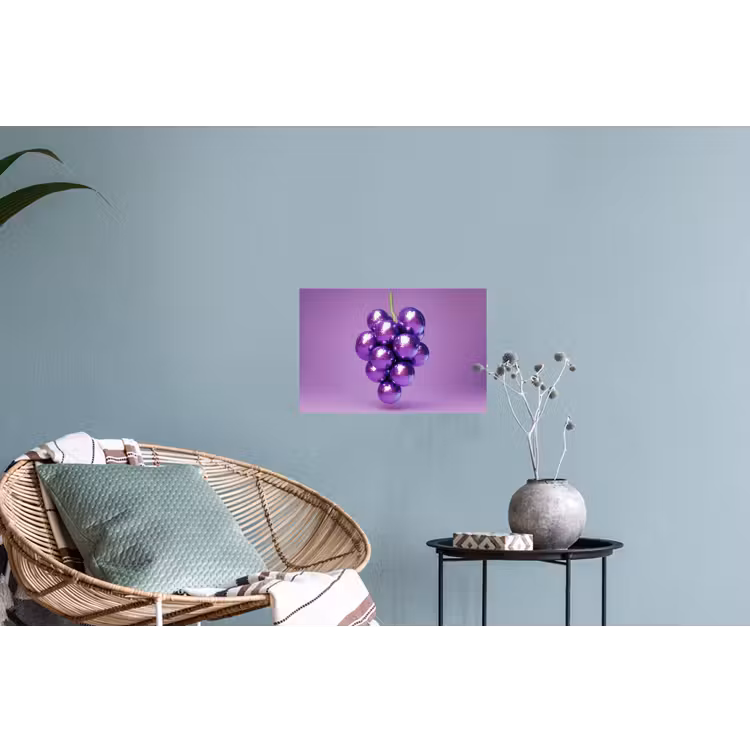 Druif - Disco - Glitter - Paars Muursticker klein -plant