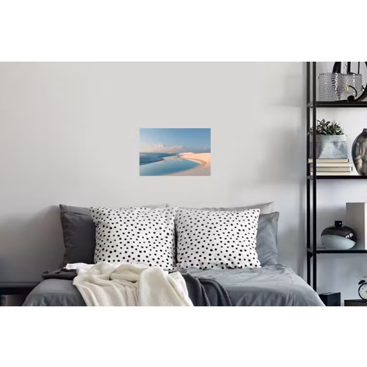 Duinen - Waterplas - Oneindige rust Muursticker klein -slaapkamer