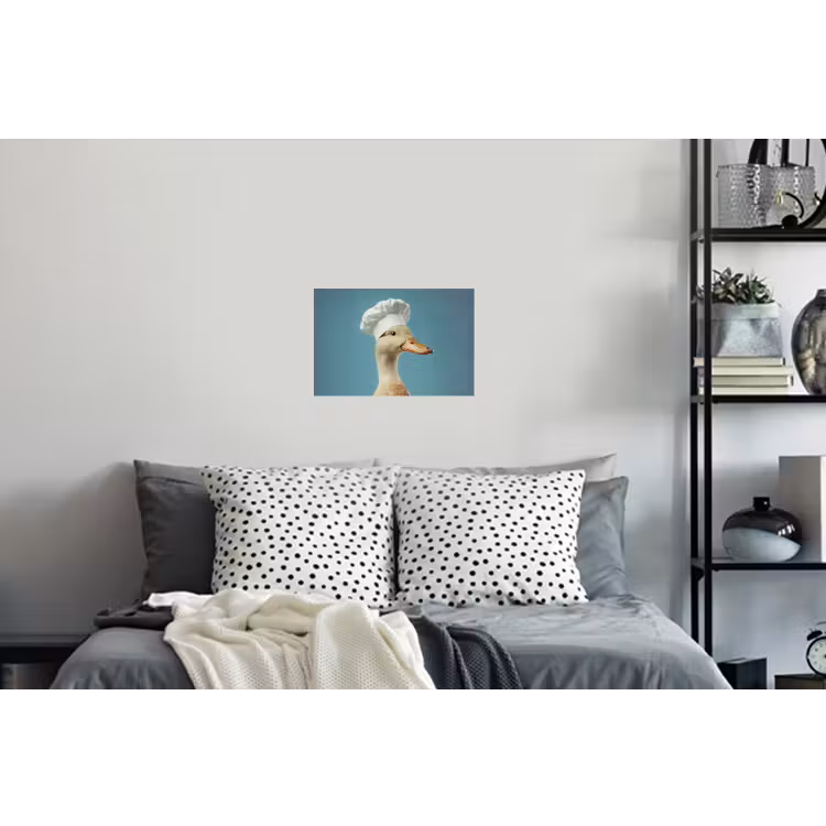 Eend - Koksmuts - Cute - Vogel Muursticker klein -slaapkamer