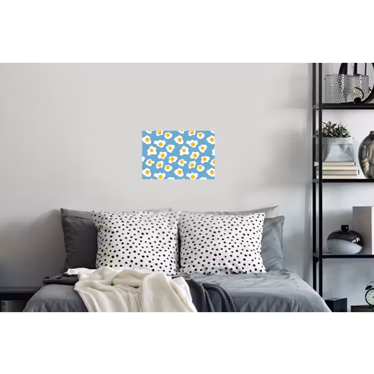Eieren - Dooiers - Blauw Muursticker klein 286 -slaapkamer