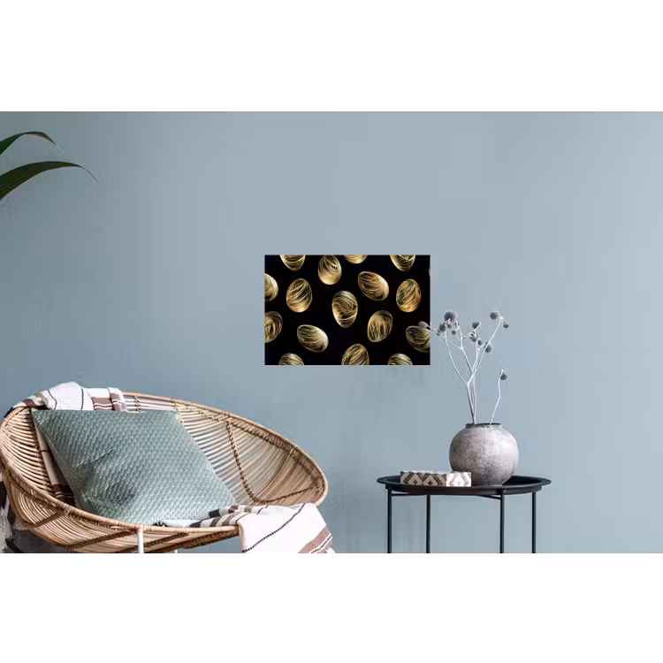 Eieren - Goud - Patroon Muursticker klein -plant