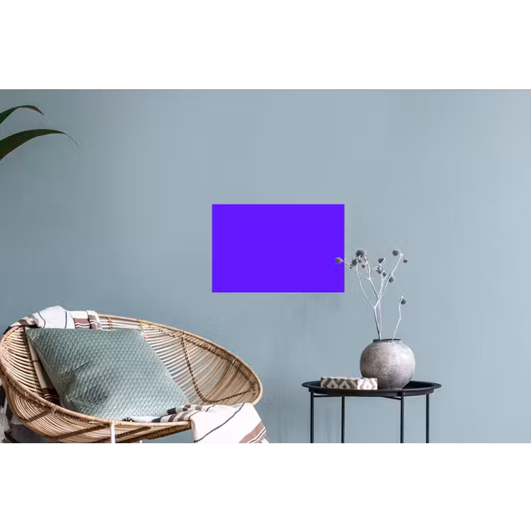 Electric - Indigo - Paars Muursticker klein 286 -plant