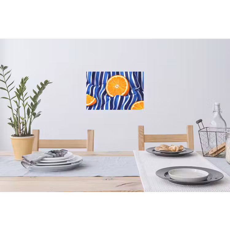 Muursticker - Eten - Fruit - Oranje - Eten - Fruit - Oranje Muursticker klein