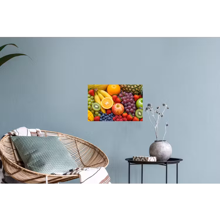 Eten - Fruit - Vers - Kleurrijk - Voeding Muursticker klein -plant